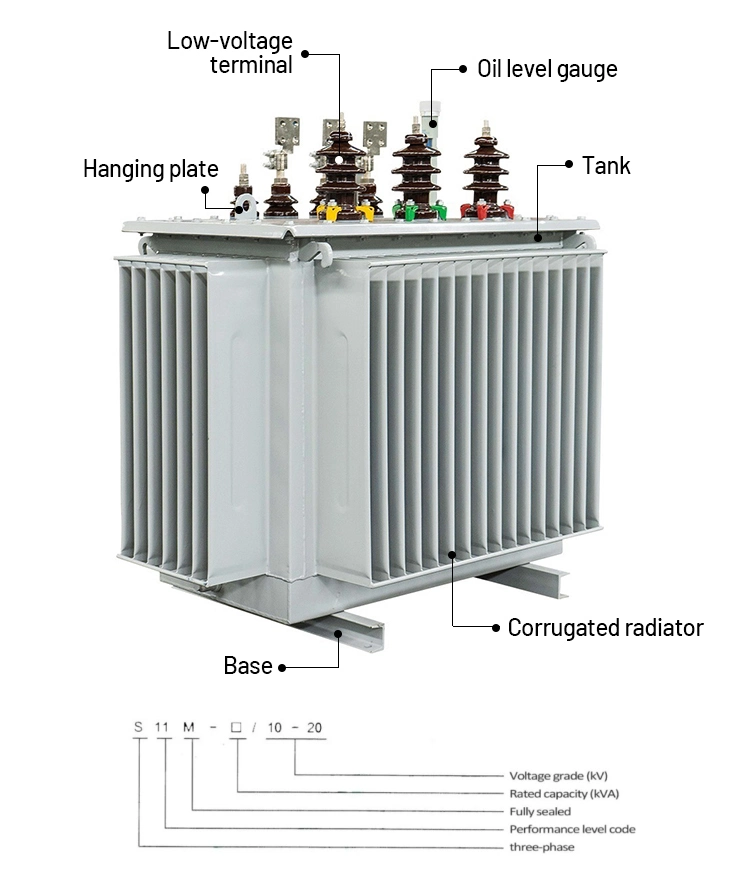 11kv /500kVA Three Phase Outdoor Type Power Distribution Electrical Transformer Oil Immersed Transformer